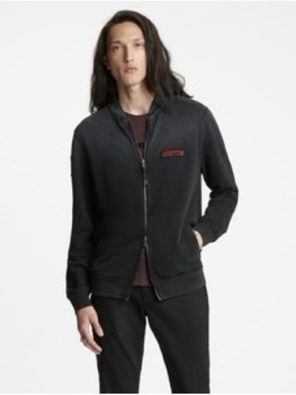 John Varvatos Led Zeppelin Men's Black Jacket